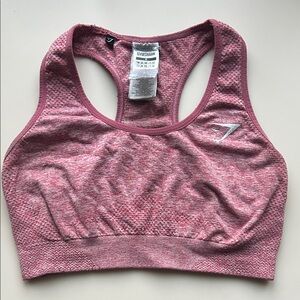 Gymshark Heathered Pink Sports Bra